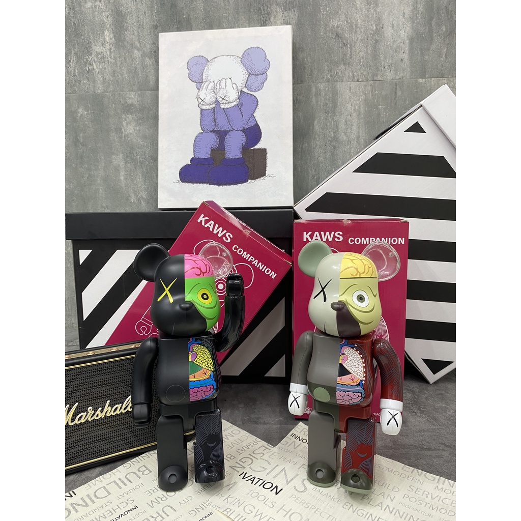 Tượng Bearbrick Kaws 400%