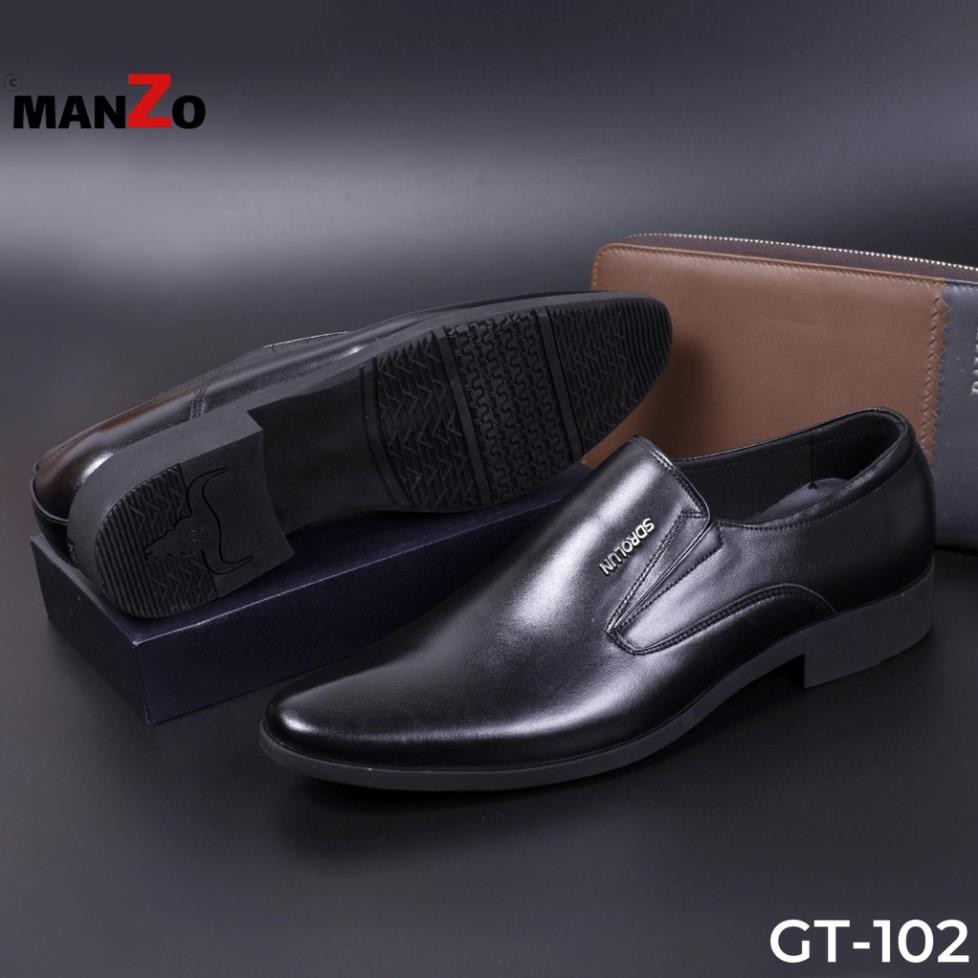 [DA THẬT] GIÀY NAM CÔNG SỞ DA BÒ NHẬP KHẨU - GIÀY TĂNG CHIỀU CAO 5CM - BẢO HÀNH 12 THÁNG - GT102 MANZO STORE