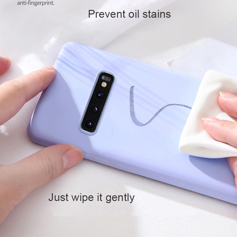 Ốp Điện Thoại Silicon Màu Kẹo Cho Samsung Galaxy S10 S9 S8 Plus