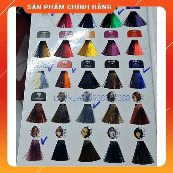 Nhuộm phủ bóng WEIDERON cao cấp 500ml  không sử dụng Oxy trợ nhuộm _ lên màu chuẩn Giúp sáng màu và bóng mượt.