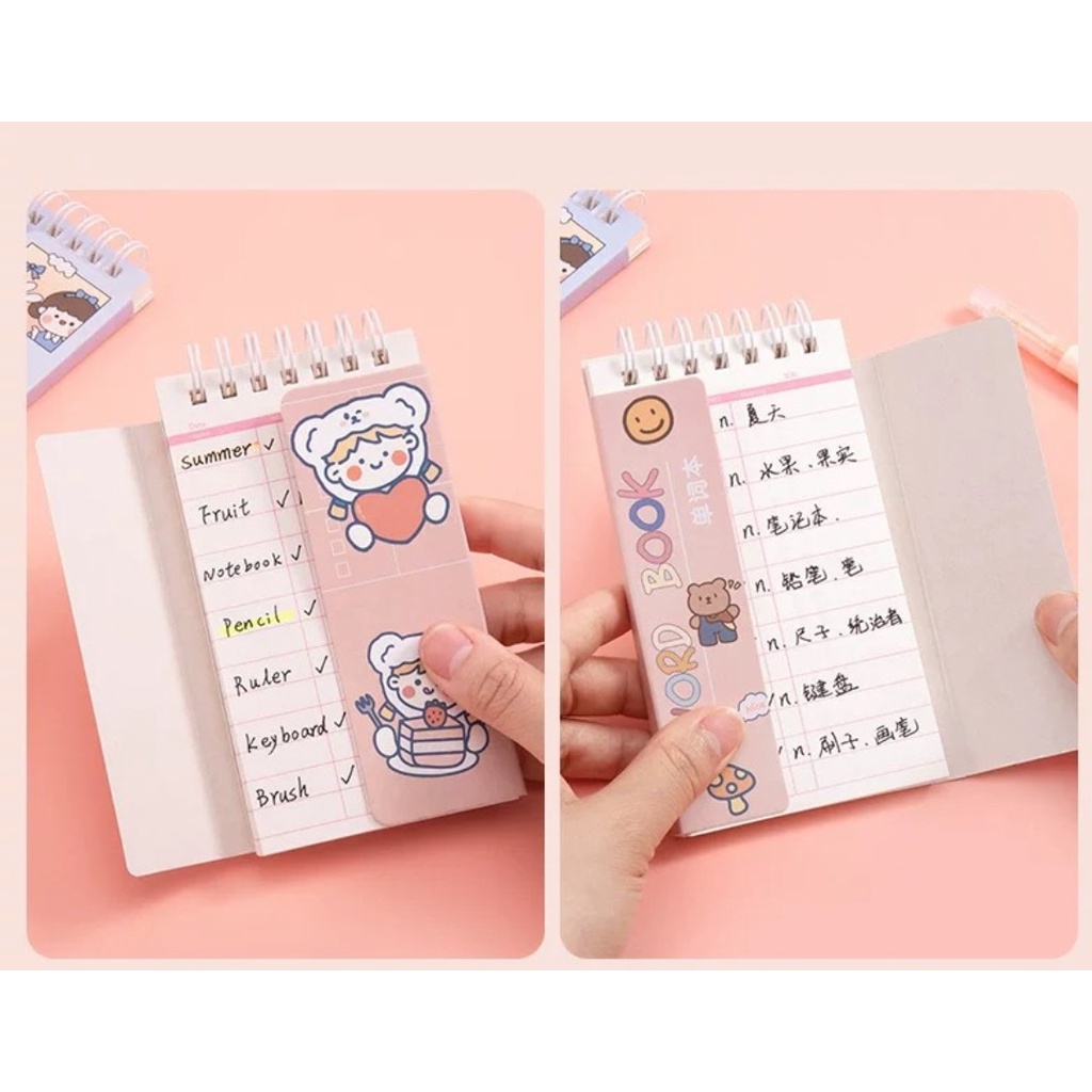 Sổ Tay Ghi Chép Từ Vựng Tiếng Anh Mini Cute Dễ Thương Ghi Chú Bìa Trơn VPS20