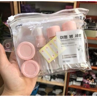Bộ chiết mỹ phẩm 6 món mini Hàn Quốc nhập khẩu