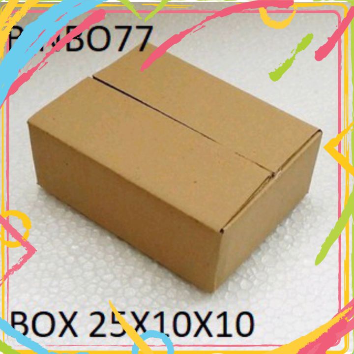 Hộp Carton size 25x10x10 Bộ Combo 50 Hộp