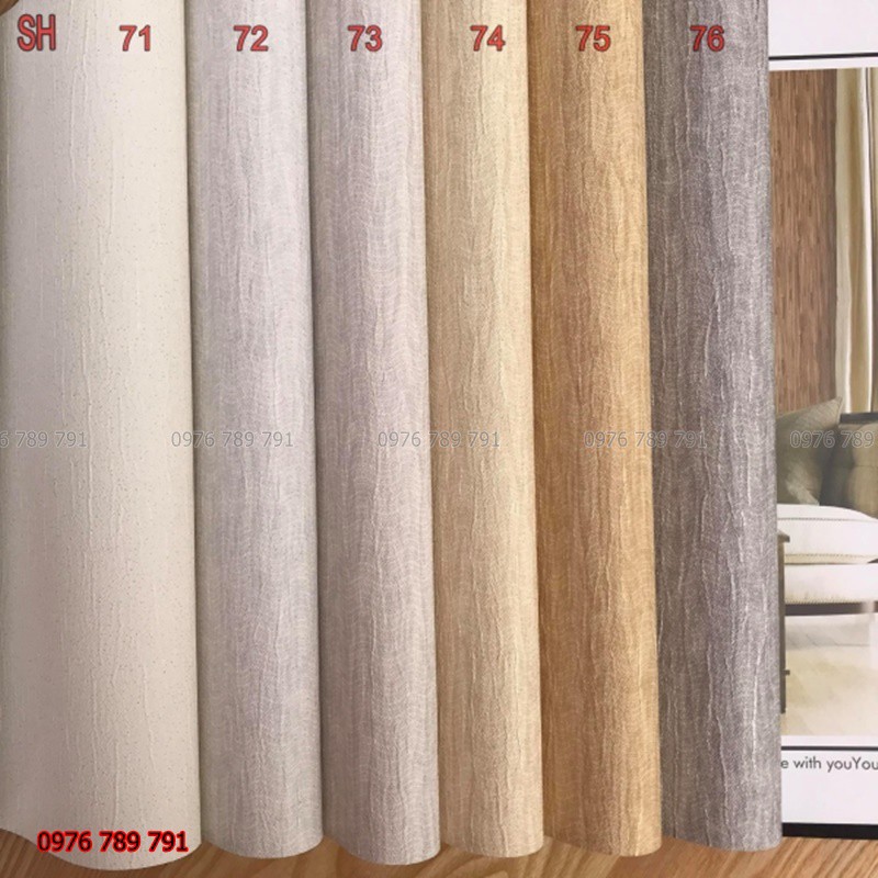 Giấy Dán Tường Phòng Khách, Phòng Ngủ, Vân Gỗ Sóng Ngang,Lụa Kim Tuyến Không Keo, Khổ 10m x 53 cm, Màu Trắng, Xám, Vàng