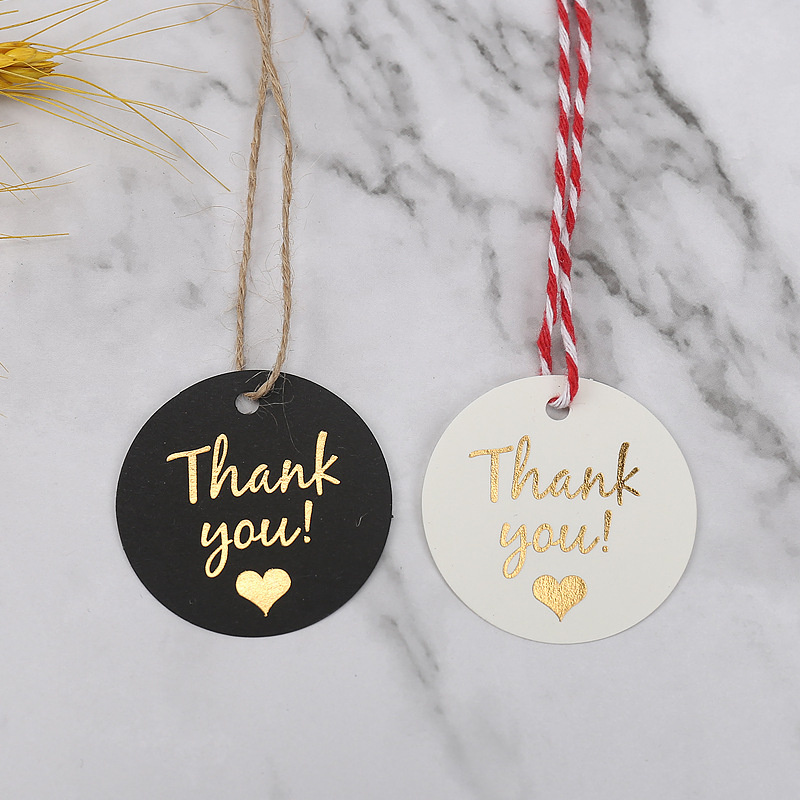 100 thẻ in chữ Thank you dùng trang trí tiệc sinh nhật