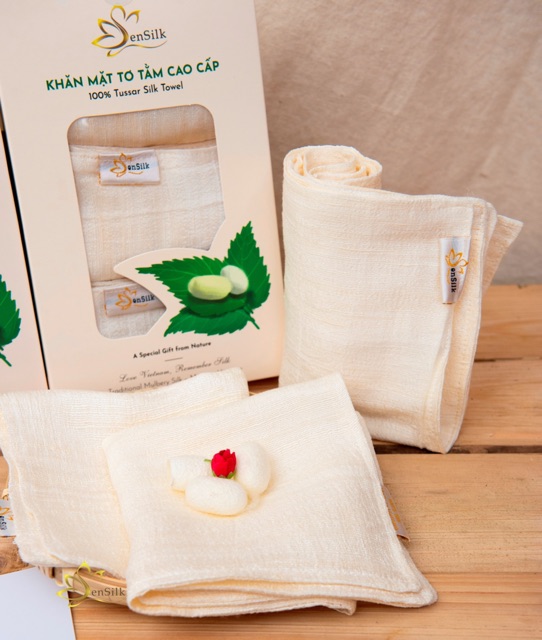 Khăn Mặt Tơ Tằm Cao Cấp SenSilk