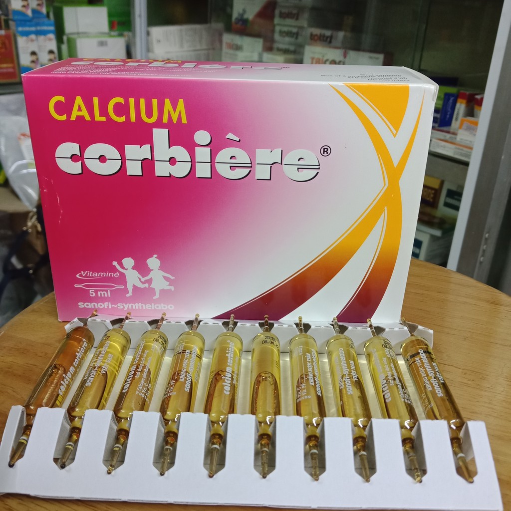 CALCIUM CORBIERE BỔ SUNG CANXI DẠNG ỐNG 5ML HỘP 30 ỐNG