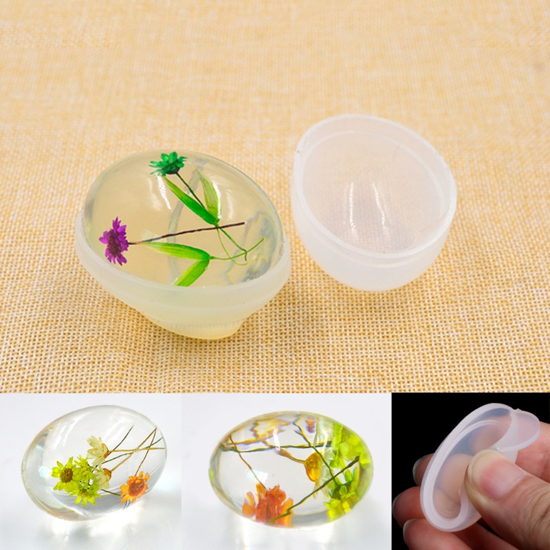 Khuôn Làm Bánh / Sô Cô La Hình Oval Bằng Nhựa Epoxy Độc Đáo Tiện Dụng