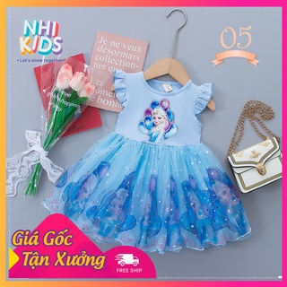 Đầm elsa cho bé gái từ 9 đến 14 kg siêu cute - Nhi Kids