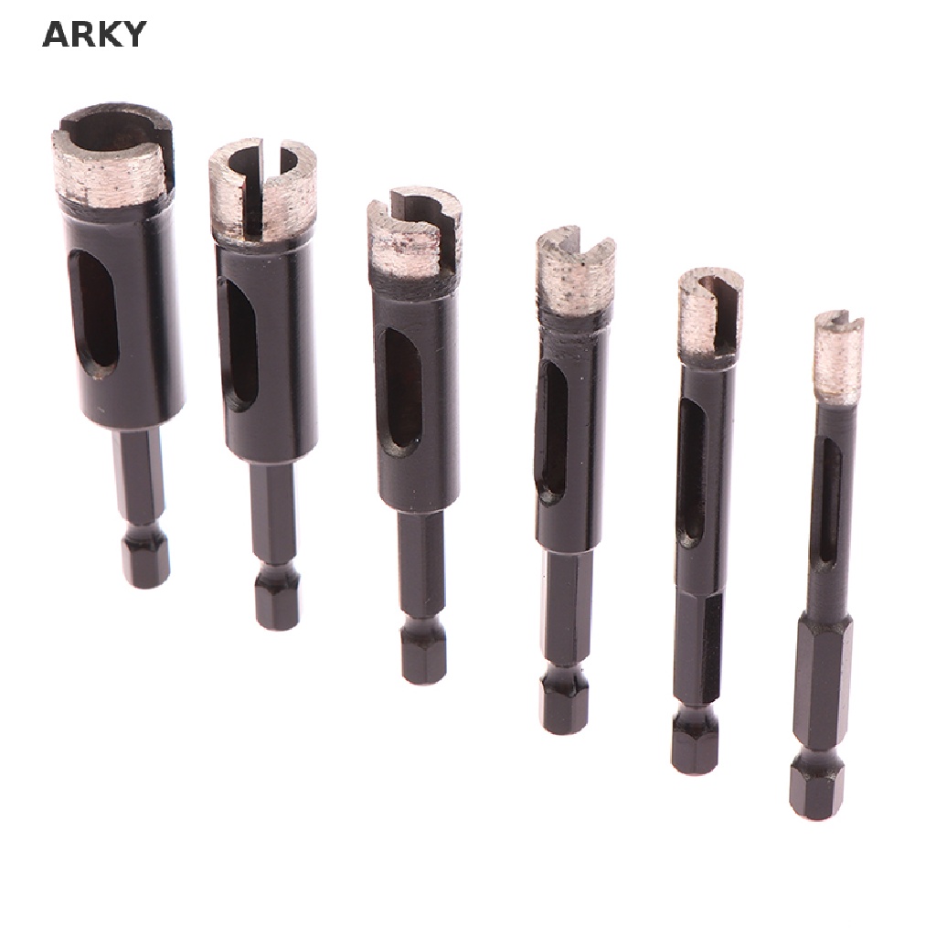 Bộ Mũi Khoan Kim Cương Lục Giác Khoét Lỗ Đá Hoa Cương / Gạch Men / Kính / Đá Hoa Cương / Đá Hoa Cương 6 / 8 / 10 / 12 / 14 / 16mm