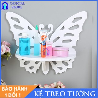 Kệ treo tường trang trí phòng khách hình con bướm [ TẶNG KÈM VÍT] IHW-17- ICO HOME