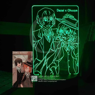 [ẢNH THẬT CỦA SHOP] Đèn Ngủ Bungou Stray Dogs Osamu Dazai x Chuuya