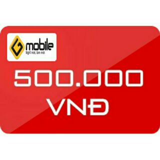 Thẻ cào gmobile nạp 500.000đ