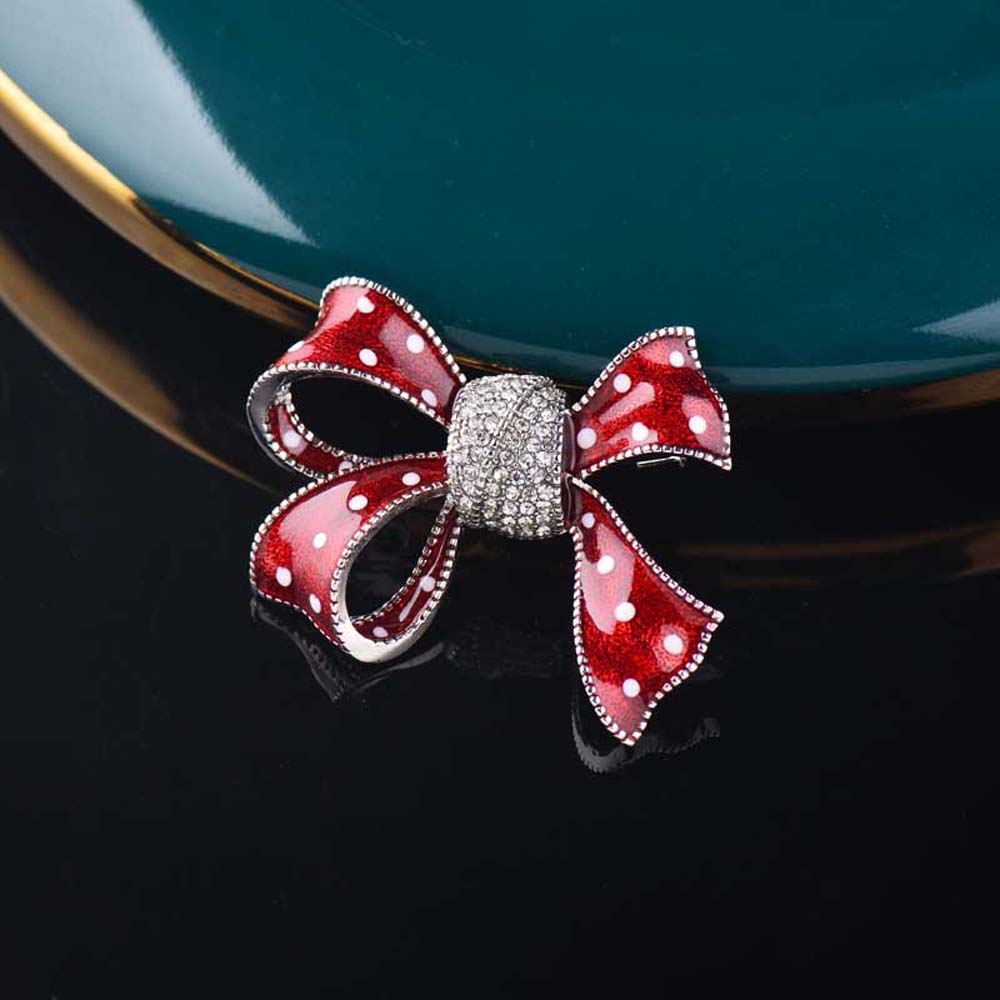 Ghim Cài Áo Hình Nơ Thời Trang Thanh Lịch Cho Nữ