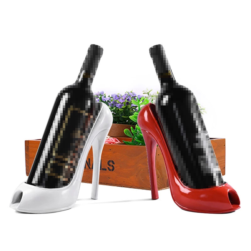 [ProsperityUs] High heels ornaments home TV cabinet decoration wine rack Red Shoe Wine Rack