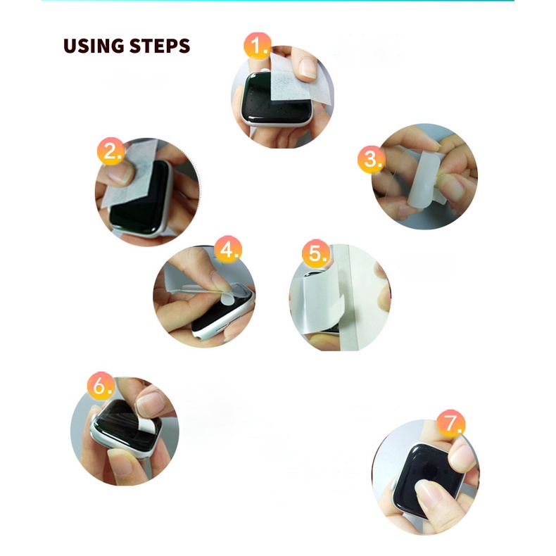 Miếng Dán TPU Hydrogel Bảo Vệ Màn Hình Đồng Hồ Thông Minh Chống Trầy Xước Cho Y68 D20 116 plus