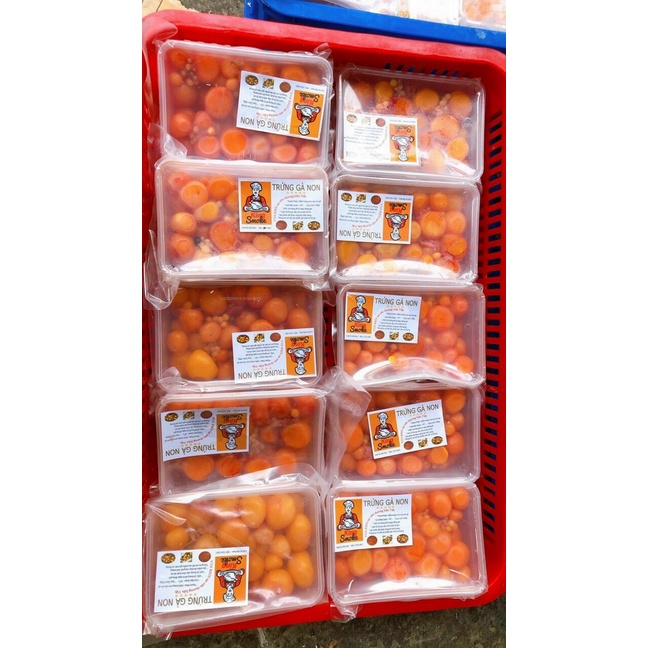 Trứng gà non hộp 500gr (giao tphcm)