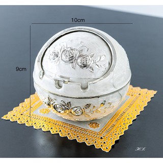 Hộp tròn chất liệu hợp kim cao cấp trang trí nhà cửa