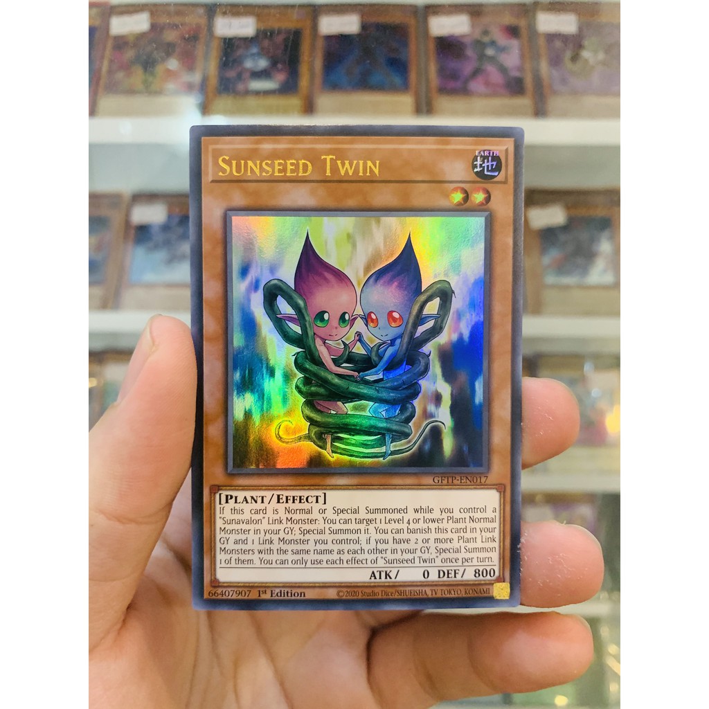 Thẻ Bài YugiOh! Mã GFTP-EN017 - Sunseed Twin - Ultra Rare - 1st Edition