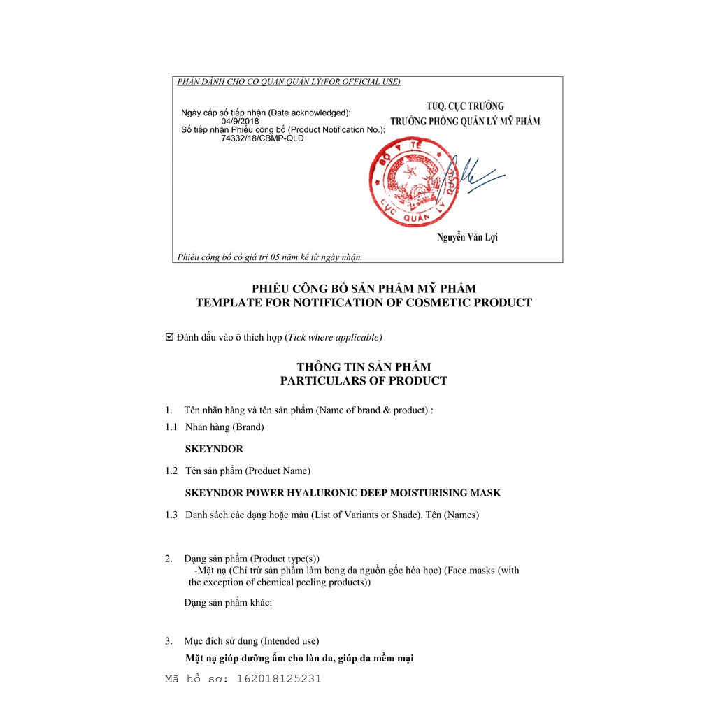 SKEYNDOR Hyaluronic Mặt nạ dưỡng ẩm sâu Deep Moisturising Mask 50ml | BigBuy360 - bigbuy360.vn