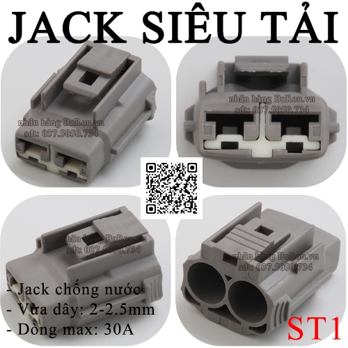 GIẮC NỐI dòng tải 30A CHỐNG NƯỚC BaRon.vn