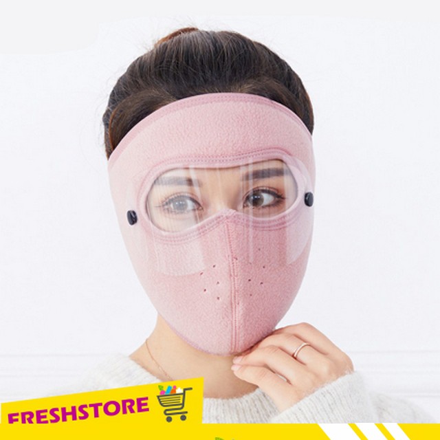 Khẩu Trang Ninja Nam Nữ Che Kín Mặt Kín Cổ Lót Vải Nỉ Siêu Ấm Có Kính KTN01KHNX – Freshstore | BigBuy360 - bigbuy360.vn