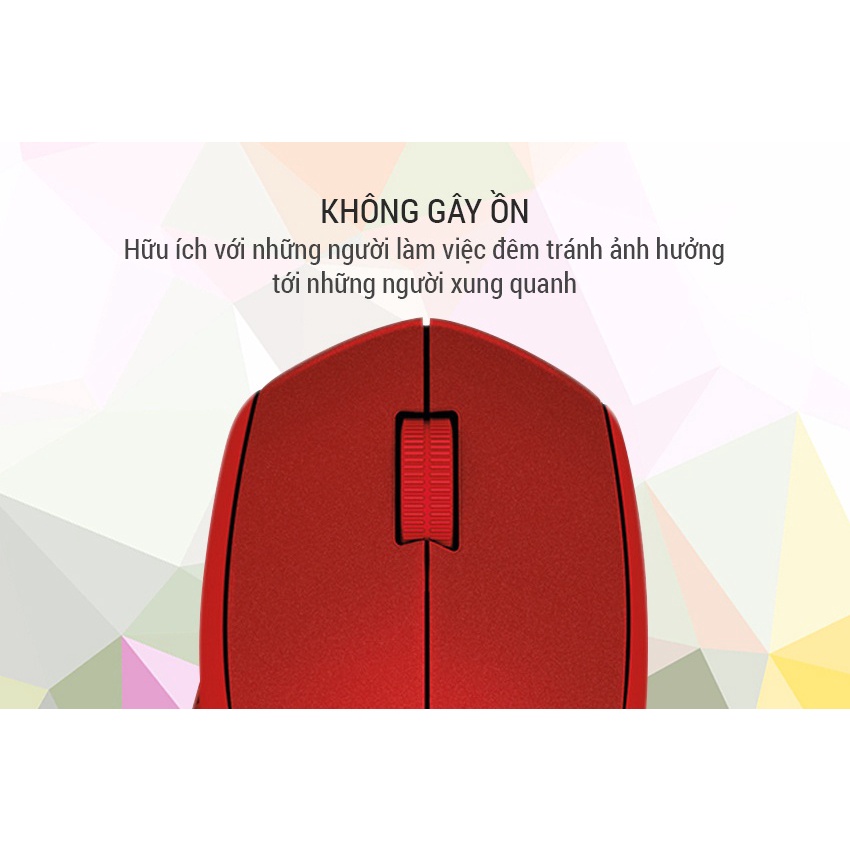Chuột không dây Logitech M331 (Xám đỏ) - Bảo hành 1 tháng - LJM331