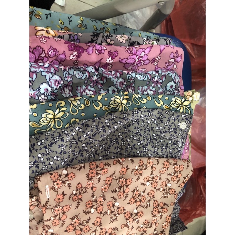 Áo bà ba bông Tay ngắn + quần siêu đen cho bà!!