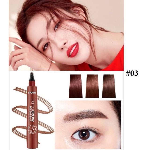 >NEW< Bút Phẩy Sợi Lông Mày Novo 4D Không Thấm Nước - 𝕸𝖗𝕲𝖎𝖓𝖌𝕳𝖆𝖒 | BigBuy360 - bigbuy360.vn