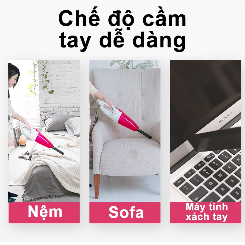 Máy Hút Bụi Cầm Tay Gia Đình 2 trong 1 - 600w Máy hút bụi đa năng gia dụng [BWX5]