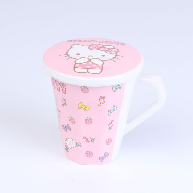 🌻LY NHỰA CẦM TAY CÓ NẮP 🎀 KITTY HOUSE