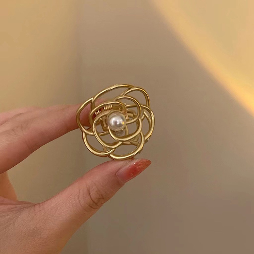 Kẹp Tóc Hình Hoa Trà Khoét Lưng Thời Trang Mùa Hè Cho Nữ