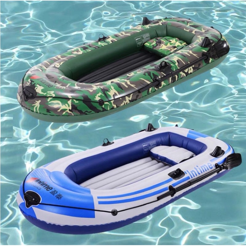 Thuyền hơi, xuồng hơi giành cho 2 người lớn chính hãng Intime YT-097, thuyền hơi câu cá