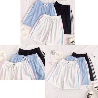 Quần short 3 sọc phối màu thời trang nam nữ dưới 58kg/ Quần đùi 3 sọc thể thao unisex