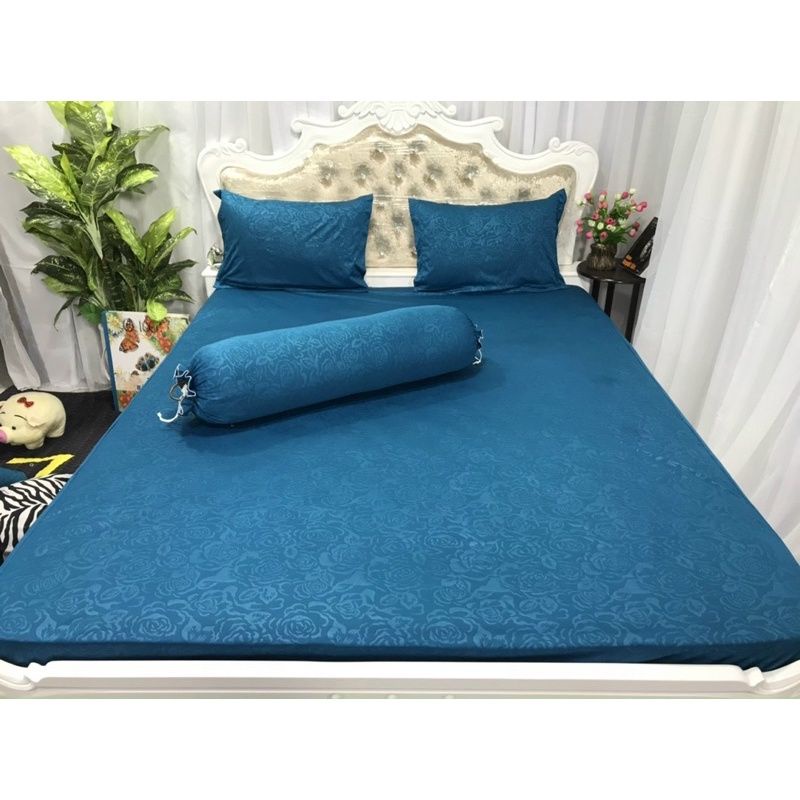 Bộ Drap thun vải gấm 4 món sang trọng