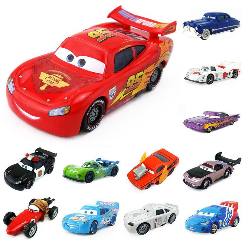 Pixar Racing Story McQueen Die Casting Toy Cars Model Đồ chơi trẻ em cổ điển 4-8 Cm