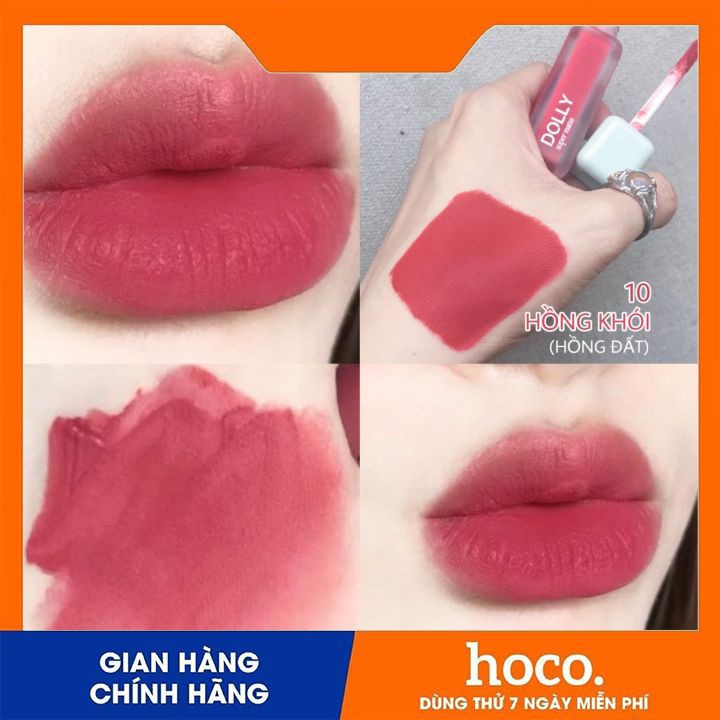 Son Dolly Super Matte mềm môi,ko chì( màu hồng khói)