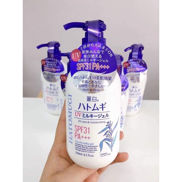 Sữa Dưỡng Thể Trắng Da Hatomugi Nhật Bản Chính Hãng - Chai 250ml