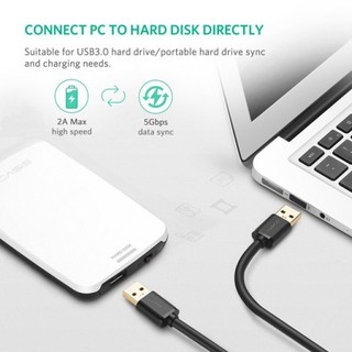 Cáp 2 hai đầu đực USB 3.0 Ugreen 10369 (dài 0.5 m)
