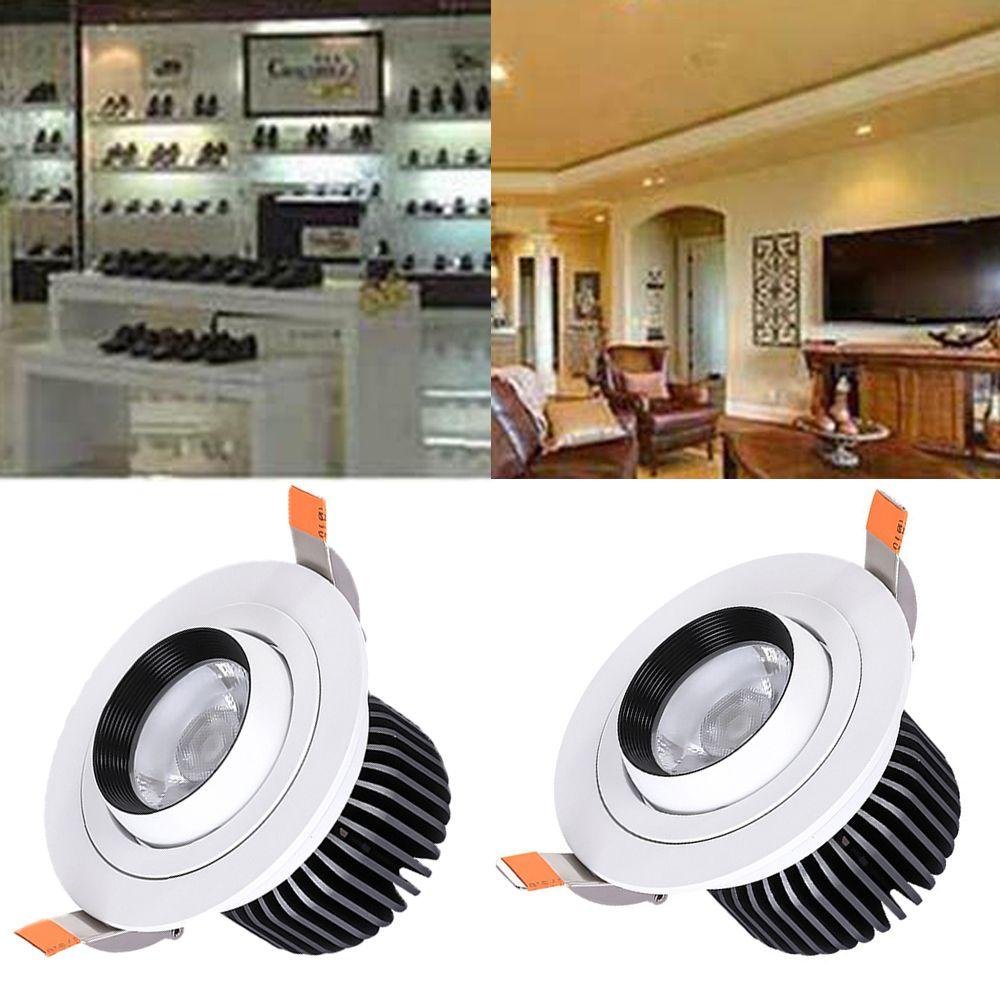 Gogoup Đèn Pha LED AC Trắng Recessed COB