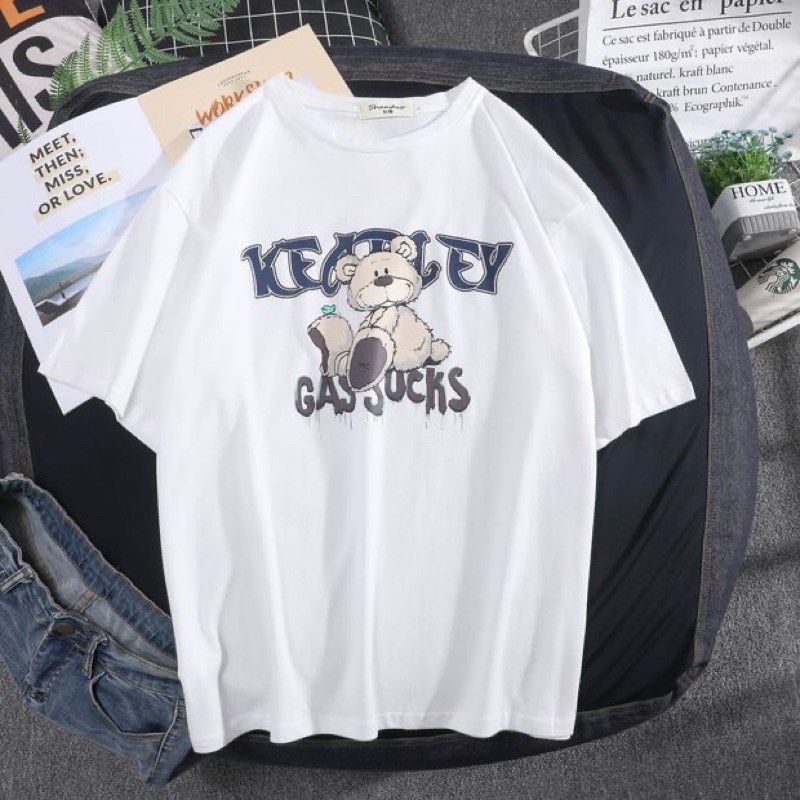 Áo Thun Tay lỡ form rộng unisex - oversize phông Teddy