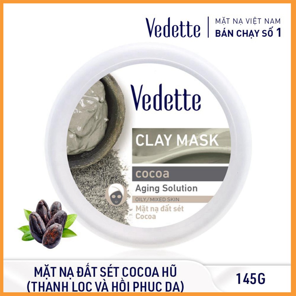 ❤️ MẶT NẠ ĐẤT SÉT BÙN 145g VEDETTE