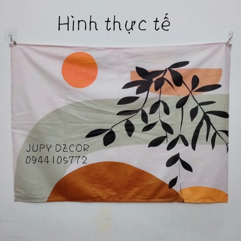 Vải treo tường phong cách bắc âu cực đẹp và sang decor phòng / quán cafe thêm xinh