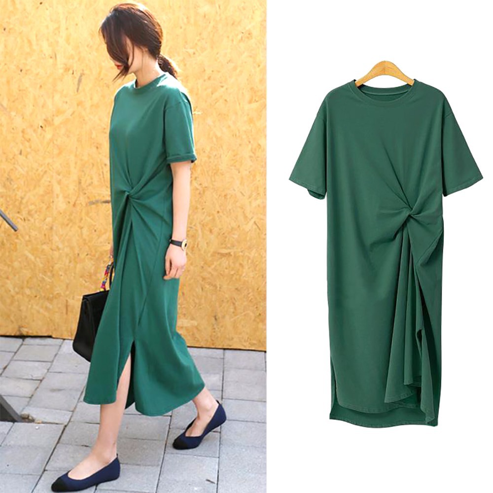 Đầm Midi Tay Ngắn Thiết Kế Dáng Chữ A Thanh Lịch | BigBuy360 - bigbuy360.vn