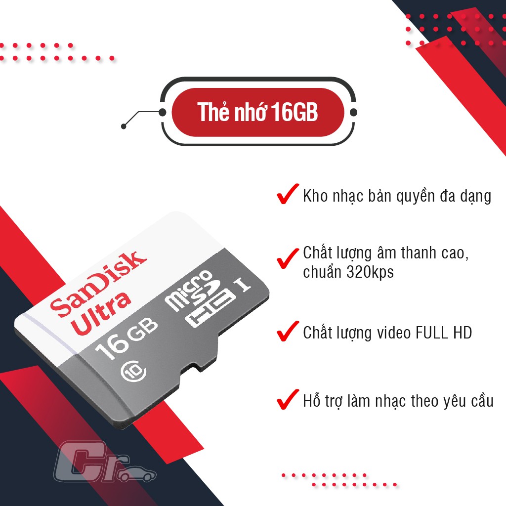 Thẻ nhớ micro SDHC Sandisk 16GB upto 80MB/s 533X Ultra UHS-I