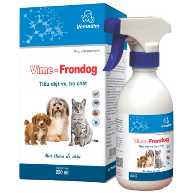 Thuốc trị ve VIME FRONDOG (Phun xịt da)