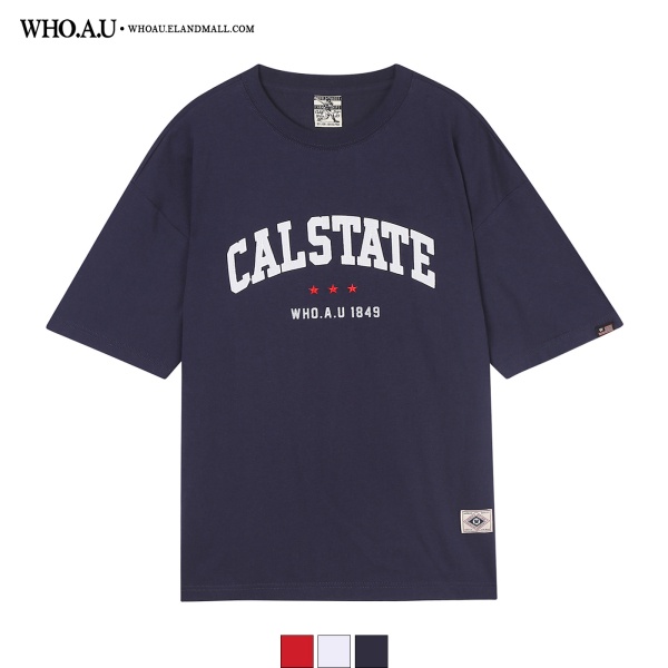 Áo thun WHOAU in chữ CALSTATE 1849 WHRAB2522U