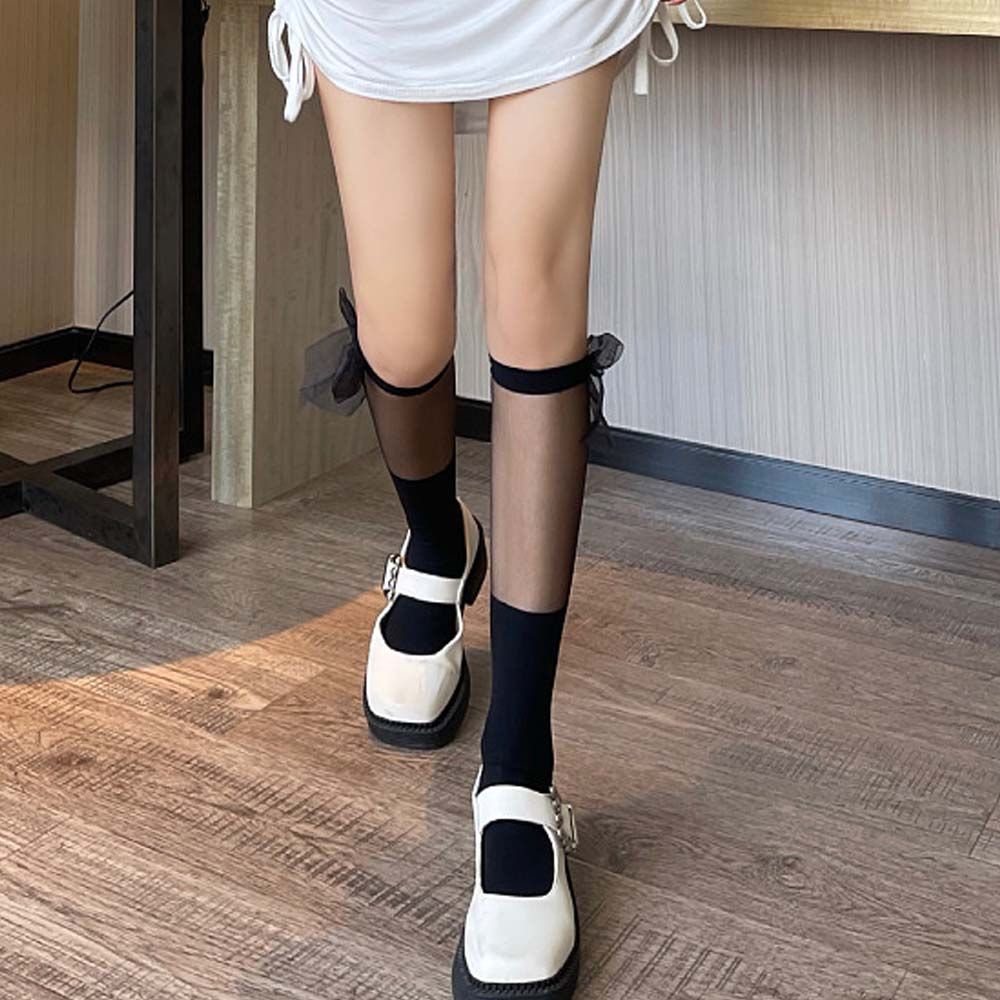 Vớ dài phối nơ phong cách Lilita xinh xắn cho nữ
