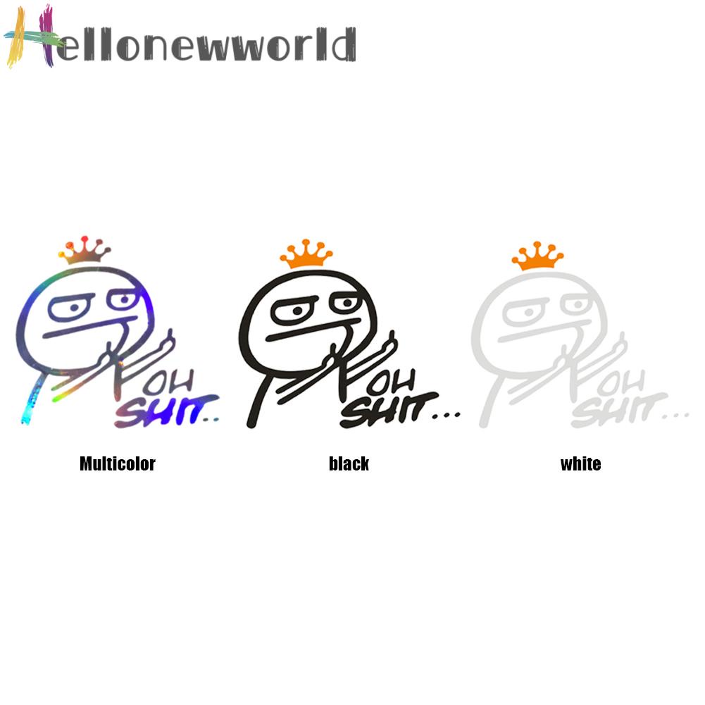 Sticker Phản Quang Dán Kính Chắn Gió Sau Xe Hơi X-039 Vui Nhộn