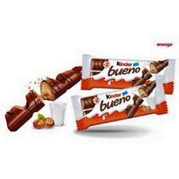 Bánh Chocolate nhân Hạt dẻ Kinder Bueno 43gr (2 thanh)